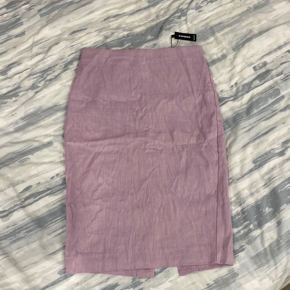 Lavender pencil skirt